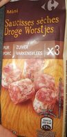 Carrefour Mini Saucisses Sèches Pur Porc