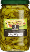 Cornichons pasteurises en tranches au vinaigre