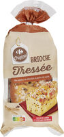 Brioche tressée aux pépites de chocolat et perles de sucre