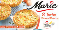 Tartes saumon et poireaux