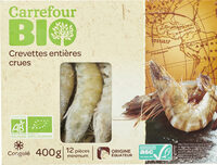 Crevettes entières crues