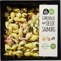 Conchiglie aux deux saumons