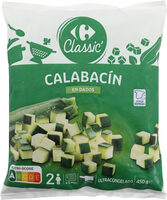 Calabacín en dados