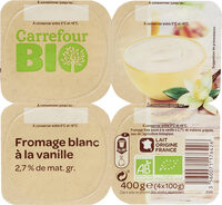 Fromage blanc à la vanille