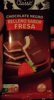 Chocolate negro relleno sabor fresa