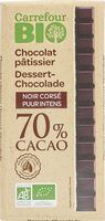 Chocolat Pâtissier Noir CORSE 70% CACAO