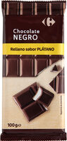 Chocolate negro relleno sabor plátano