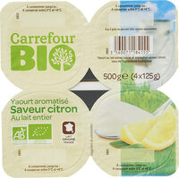 Yaourt au lait entier Saveur citron