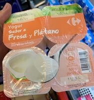 Yogur fresa y plátano