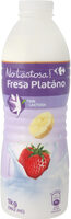Yogur Liquido Fresa Y Platano Sin Lactosa