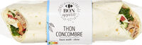 Wrap thon concombre