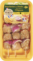 Brochettes de dinde marinées à l'oignon