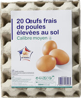 20 Œufs FRAIS DE POULES ÉLEVÉES AU SOL