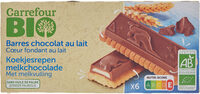 Barres chocolat au lait Cœur fondant au lait