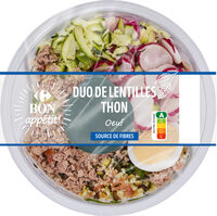 SALAD BOWL DUO DE LENTILLES Thon, oeuf