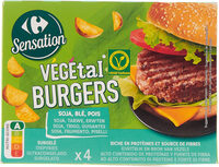 Végétal Burgers Soja, blé, pois