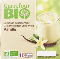 Semoule au lait entier Vanille