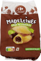 Madeleines coeur au chocolat