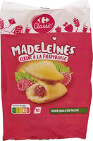 Madeleines coeur à la framboise