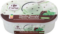 Helado de menta y chocolate tarrina