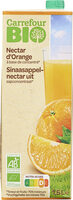 Nectar d'orange à base de concentré* *Teneur en fruits : 70% minimum