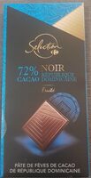 Noir republique dominicaine 72% cacao
