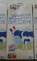 Lait stérilisé UHT demi-écrémé