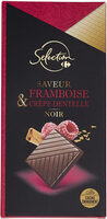 Saveur framboise & crêpe dentelle noir