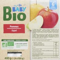 Compote pommes bio baby