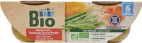 Haricot vert pomme de terre et poulet