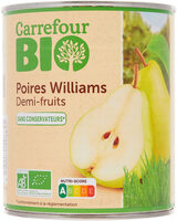 Poires Williams demi-fruits
