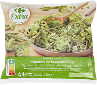 Légumes verts assaisonnés