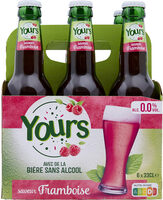 YOURS Avec de la bière sans alcool Saveur framboise