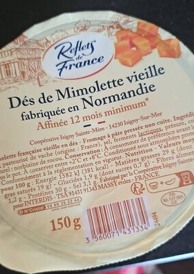 Dés de Mimolette vieille fabriquée en Normandie