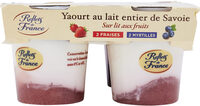 Yaourt au lait entier Sur lit aux fruits