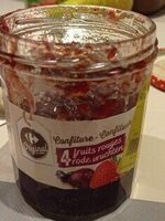 Confiture 4 fruits rouges