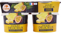 Yaourt délicieux ananas passion