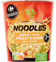 Noodles saveur poulet & curry