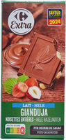 Lait gianduja noisettes entieres