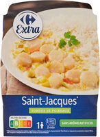 Saint-jacques* fondue de poireaux
