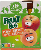 Compotes de pomme et abricots en gourde