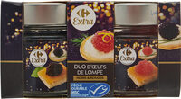 Duo d'œufs de Lompe noirs & rouges