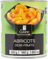 Abricots demi-fruits préservés
