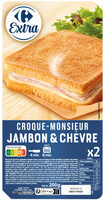 Croque-monsieur jambon & chèvre