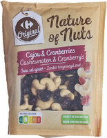 Nature of Nuts - Cajou & Cranberries sans sel ajouté