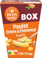 BOX Poulet Crème & Emmental Fusilli