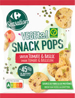 Végétal Snack pops Saveur Tomate & Basilic