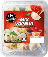 MIX VAPEUR 4 xiu-maï au porc - 4 hakaos aux crevettes 4 funkos aux crevettes