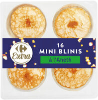 16 Mini Blinis à l'Aneth