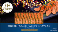 Truite fumée façon gravlax en tranches